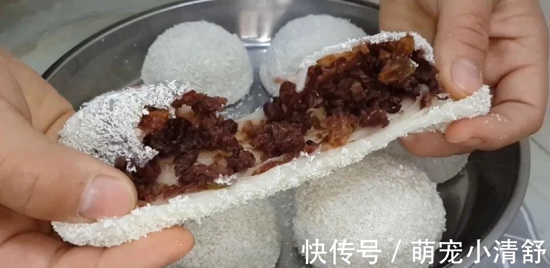 糯米粉这样做才简单，加半碗红豆，软糯又香甜，比吃蛋糕还舒服