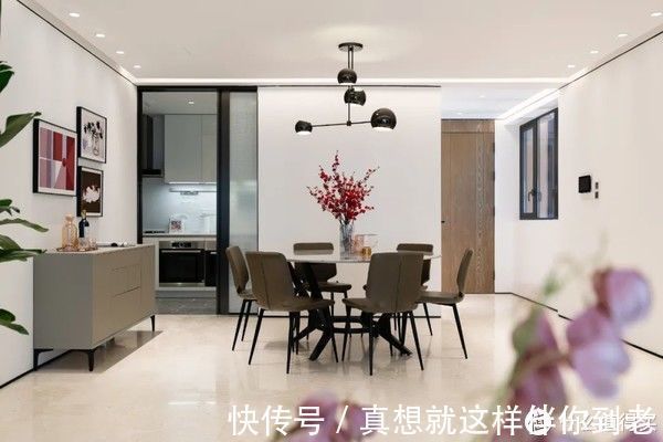 客厅|他家190㎡,坚持拆掉一面墙,装修后,满屋子的高级感,藏不住了