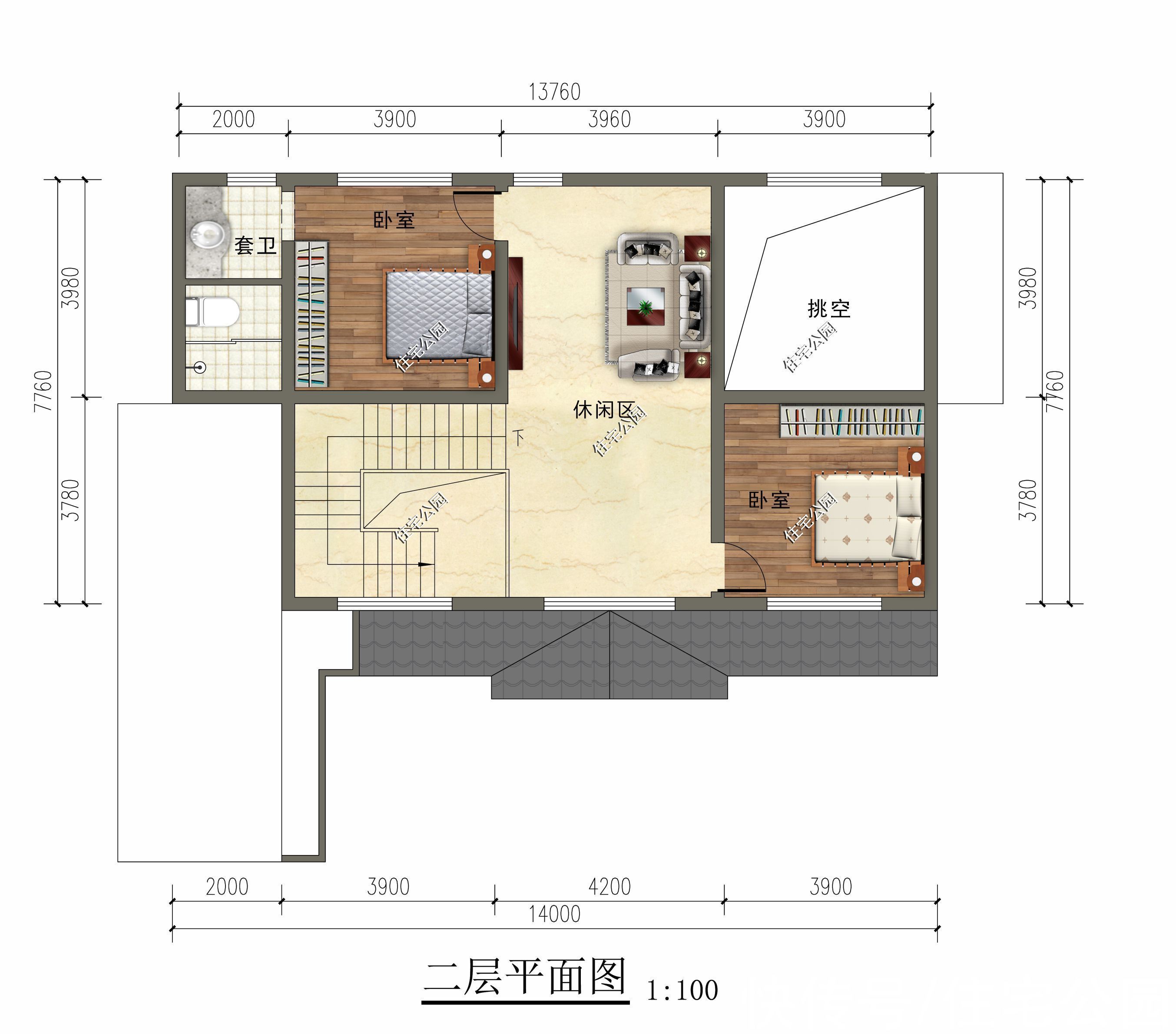 新中式|农村建房,推荐这套新中式别墅给你,大卧室大厨房一应俱全