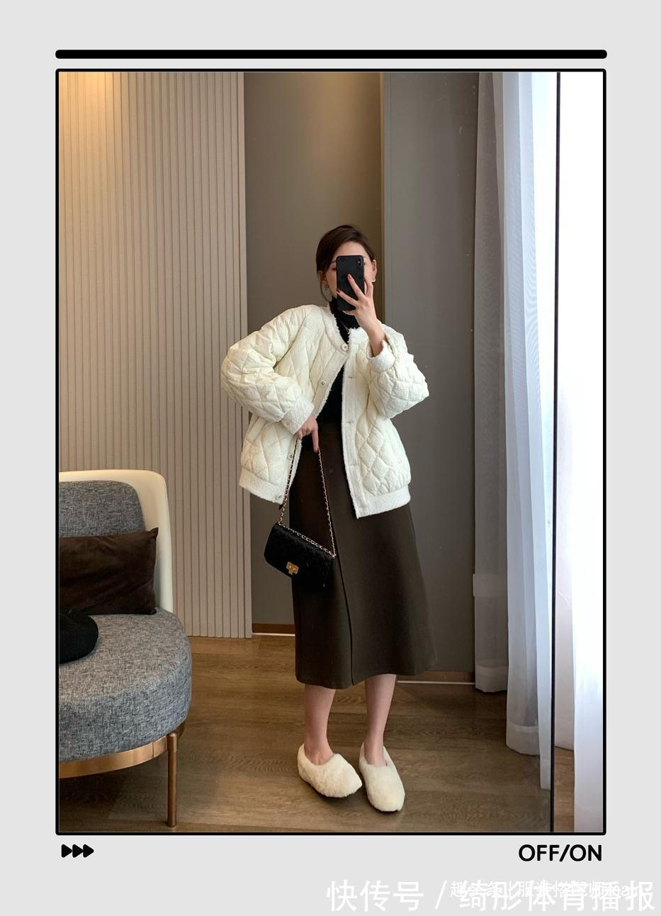 打底衫 羽绒服想摆脱臃肿感,关键要选对下装,穿对了轻盈保暖又时尚