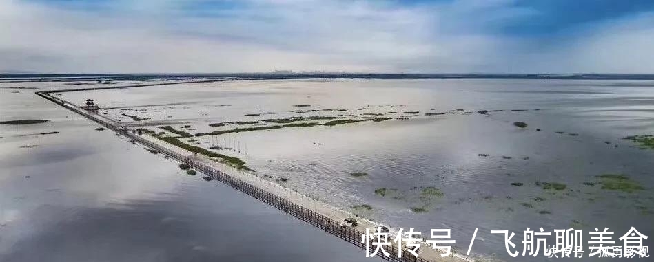 大湖池段|鄱阳湖水位上涨，最美水上公路进入佳境，犹如上帝抛洒人间的项链