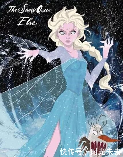 公主|毁童年你没见过的迪士尼公主,夜幕降临化身魔鬼的公主要去觅食