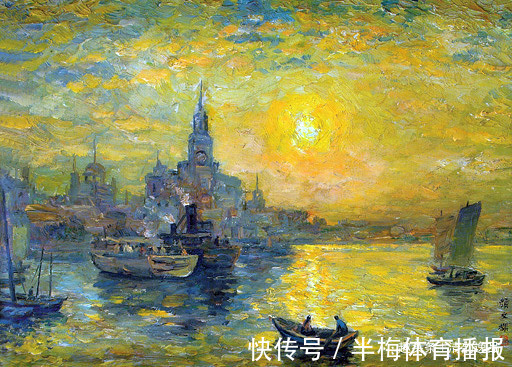 少年时代$中国早期油画家:颜文樑油画作品欣赏