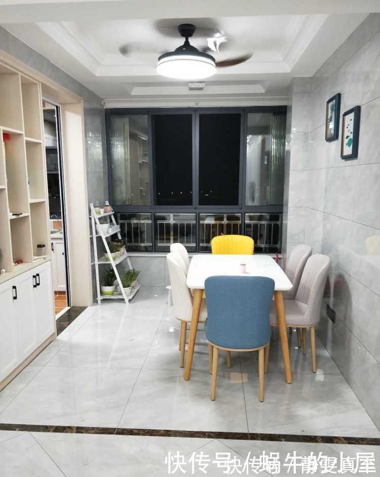 墙面|晒晒17万的新房装修效果,餐厅贴砖特别有档次,正在通风先晒晒