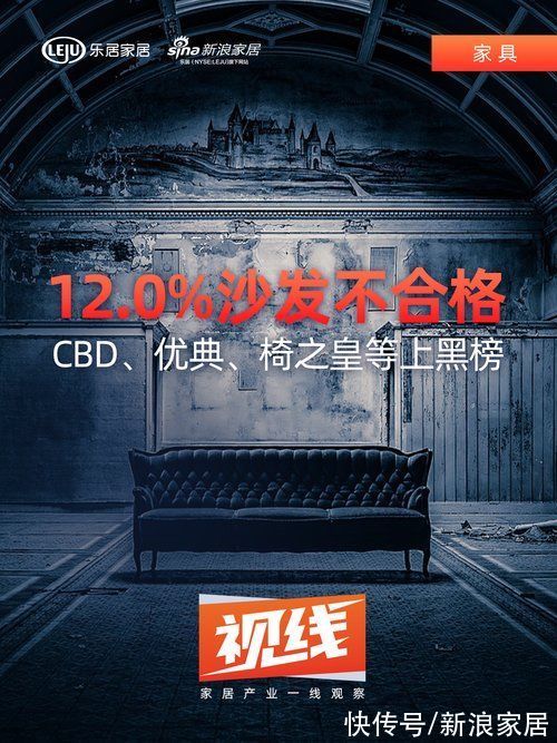 不合格|视线｜12.0%沙发不合格 CBD、优典、椅之皇等上黑榜