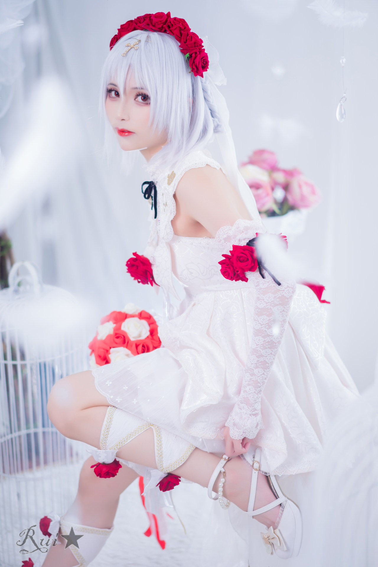 德丽莎|《崩坏三》德丽莎月下初拥cosplay