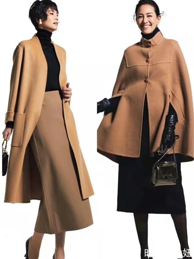 大衣|中年女人“咖色大衣”怎么穿更高级,跟着日杂学,提升气质又优雅