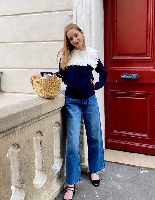 2021年入春流行穿“衬衫+阔腿裤”，显瘦又时髦，美得很高级