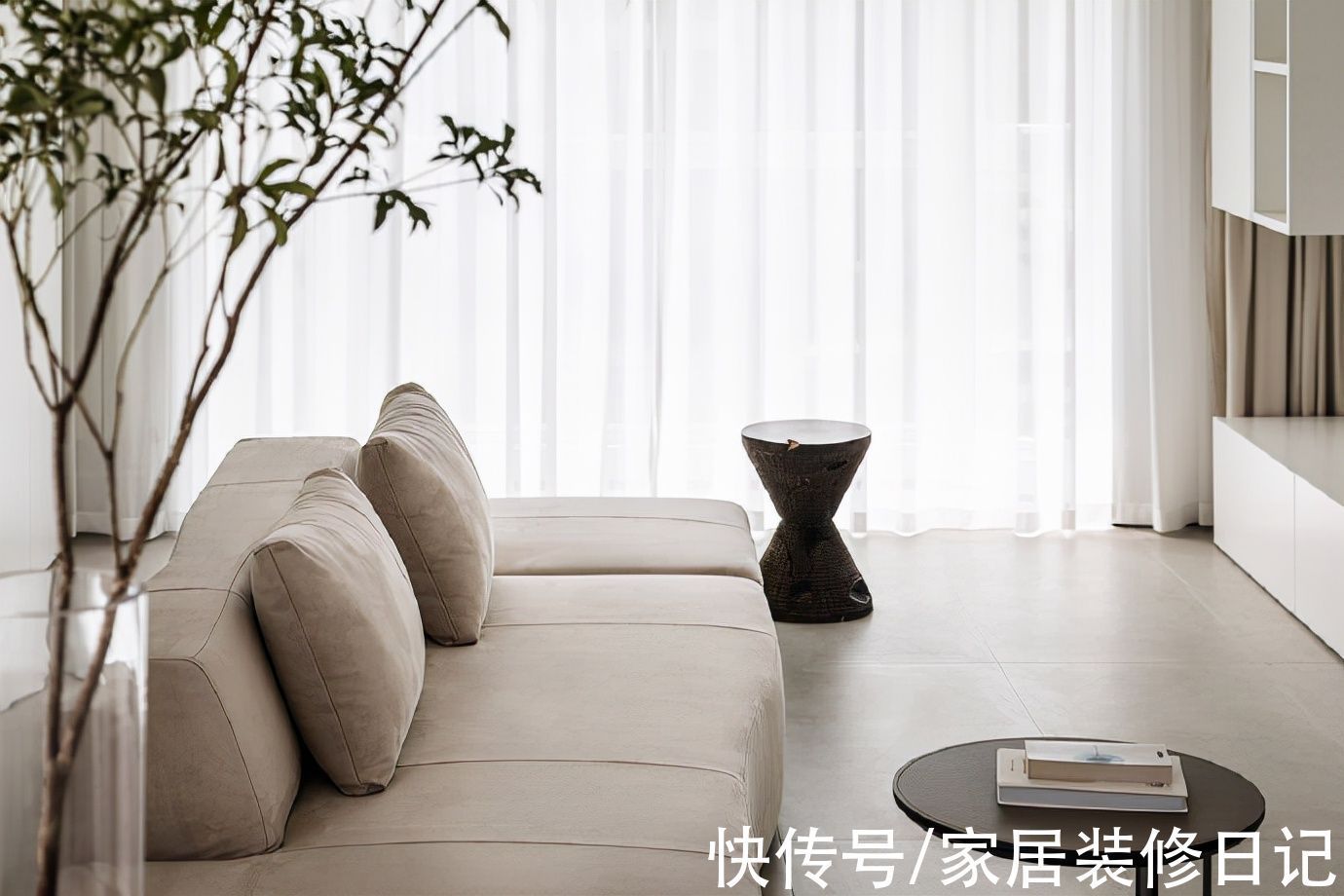 厨房|81㎡极简风的家,全屋白墙+平吊无主灯设计,干净纯粹透着高级感