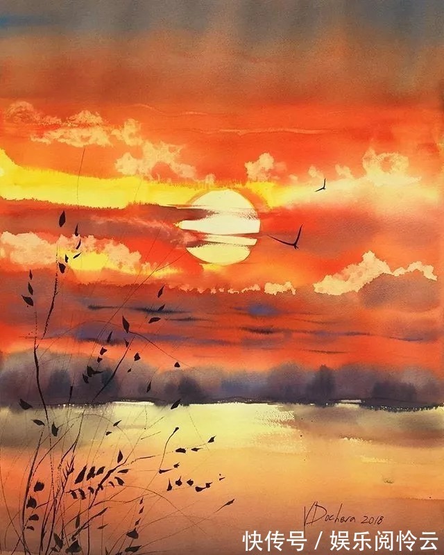 屏保$充满仙气的水彩画,每一张都可以用来做屏保!