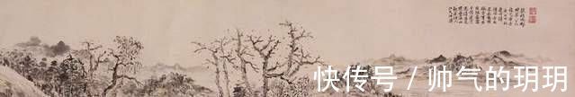 齐名#他与张大千齐名,一生画三百余幅作品,人们称他是青绿山水大师!