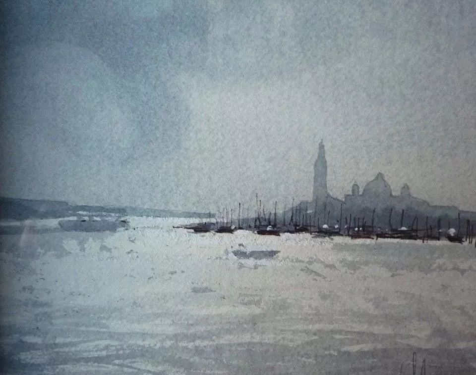 美术学院#Charles Villeneuve 的超美的城市风情水彩！