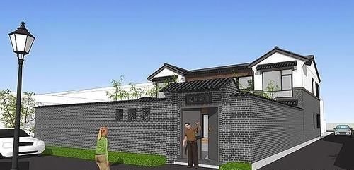 庭院|为了孝敬父母，他拆掉300㎡祖宅，自建中式别墅，效果图太美了