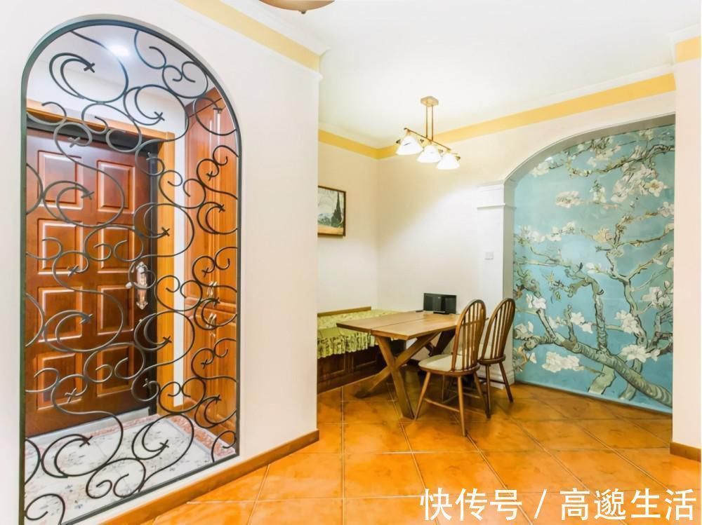 卫浴|121平美式田园风空间,铁艺栅栏构建隐秘花园,暖光营造幸福之家