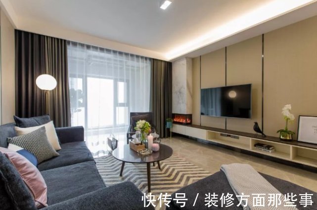 卧室|108平现代风三居室,开放式客厅时尚大气与餐厅精致浪漫结合