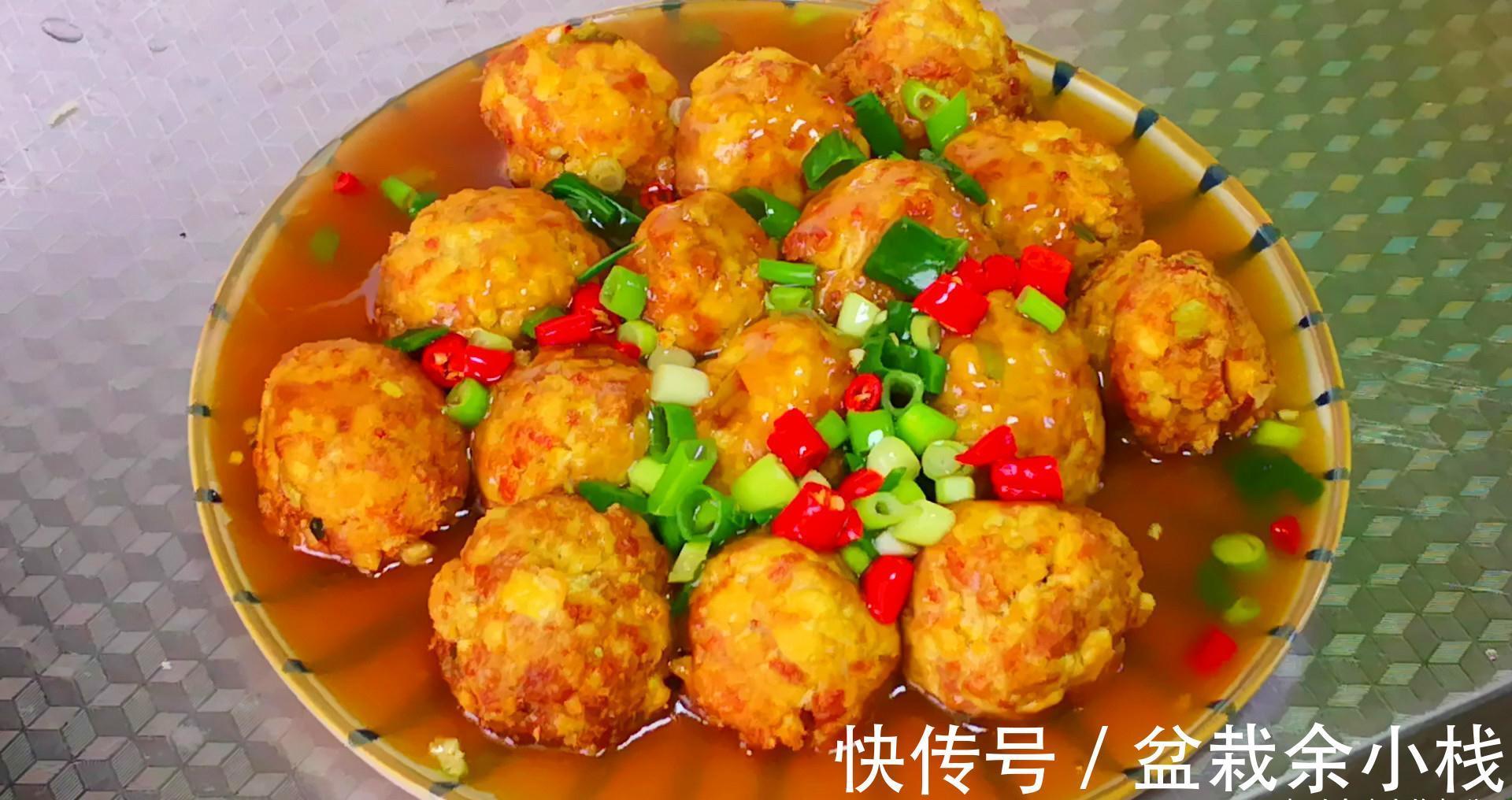 做肉丸子好吃有秘诀,多加2样食材,外酥里软,凉了也不硬,真香