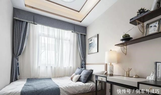 新中式|130平现代中式风格，烟灰蓝的中国风，比新中式更清爽明亮！