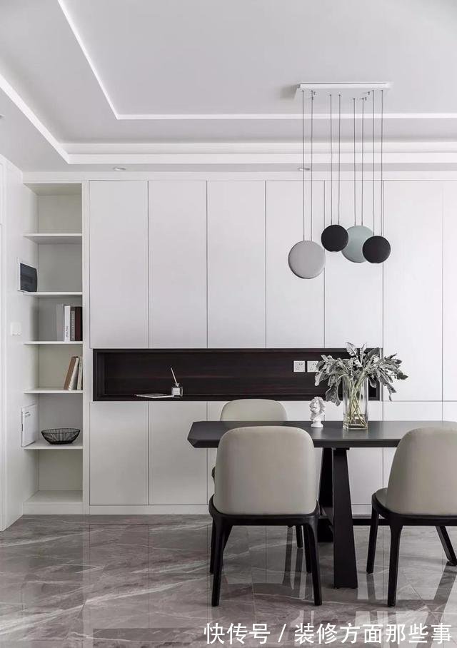 卧室|117平现代风三居室，把书房塞进客厅、把电视放过道