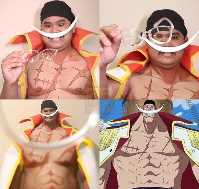 惊艳|海贼王:泰国小哥五毛钱cos又来了,索隆四刀流惊艳