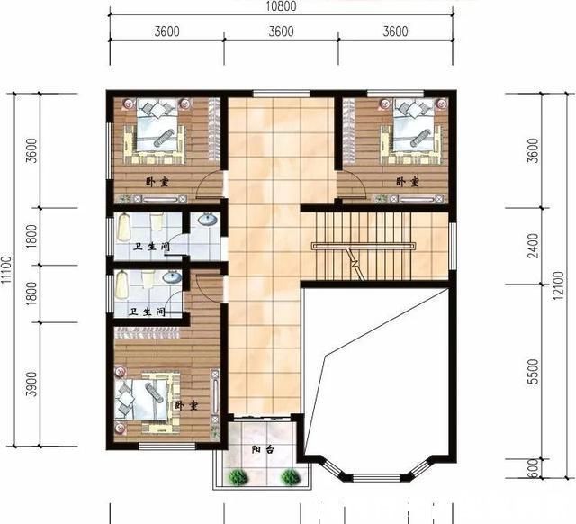 美的眼睛|很漂亮的两款别墅户型,每栋造价23万左右,看一次心动一回