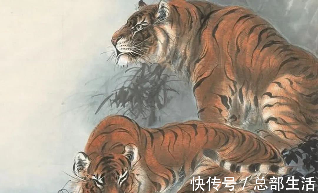 中国美术$民国画虎大师,和张大千关系密切,这位画家是何方神圣?