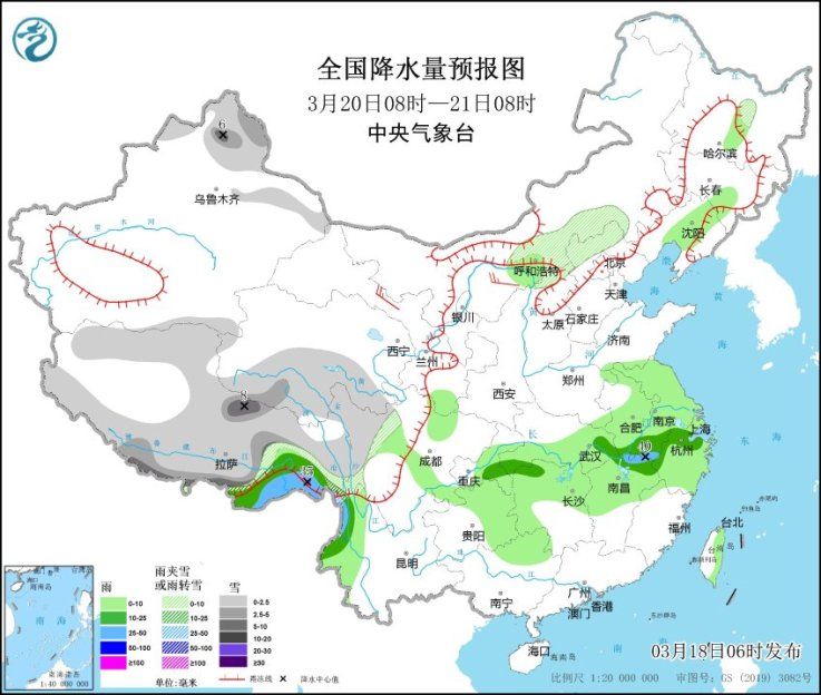 中央气象台：大风降温和雨雪影响新疆 未来一周南方地区多降雨过程