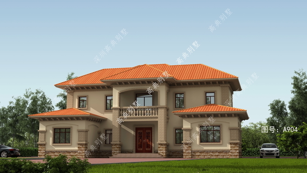 农村|实用的欧式别墅,外观简约美观,施工难度不高,符合农村建房现状