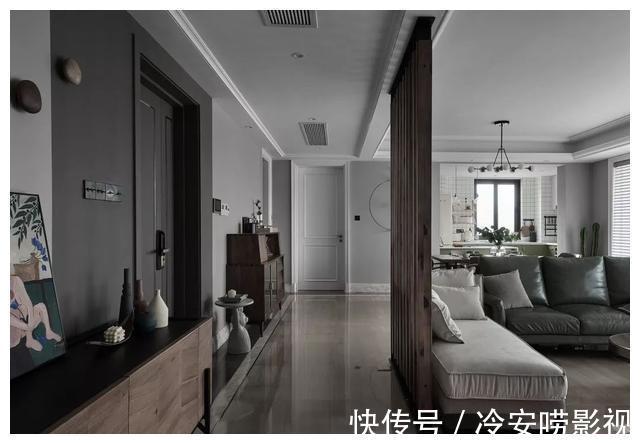 黑白灰+胡桃木|170㎡精装房大改造，黑白灰+胡桃木，打造高级质感美宅，晒晒！