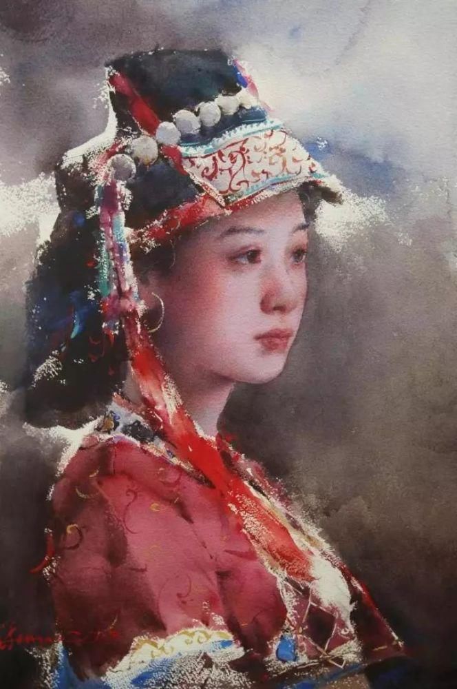  极致|中国水彩：大笔触画出霸屏水彩，光感够绝，极致东方的美！