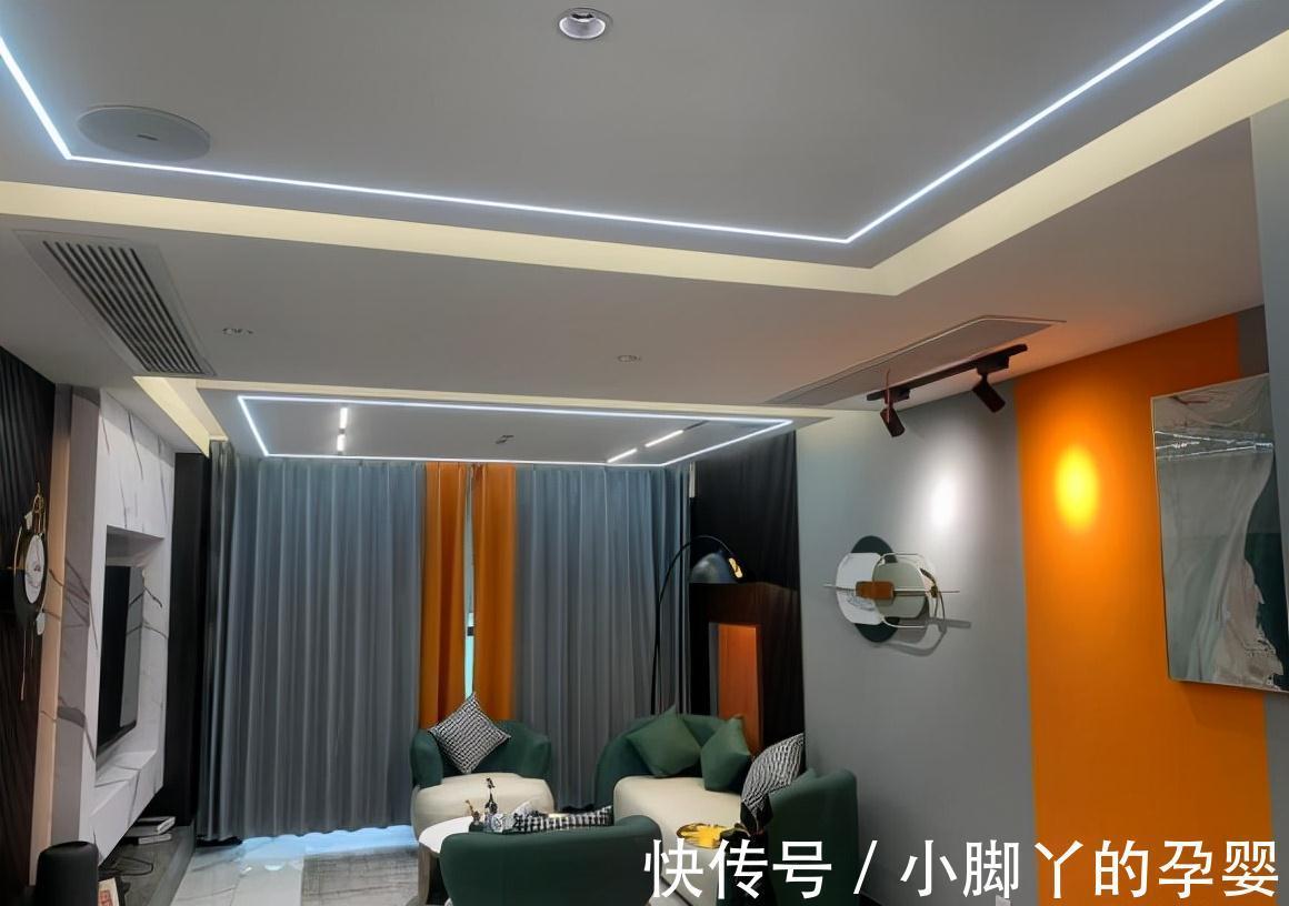 主灯|轻奢现代风,自己弄的,到入住总花40万,全屋无主灯很上档次