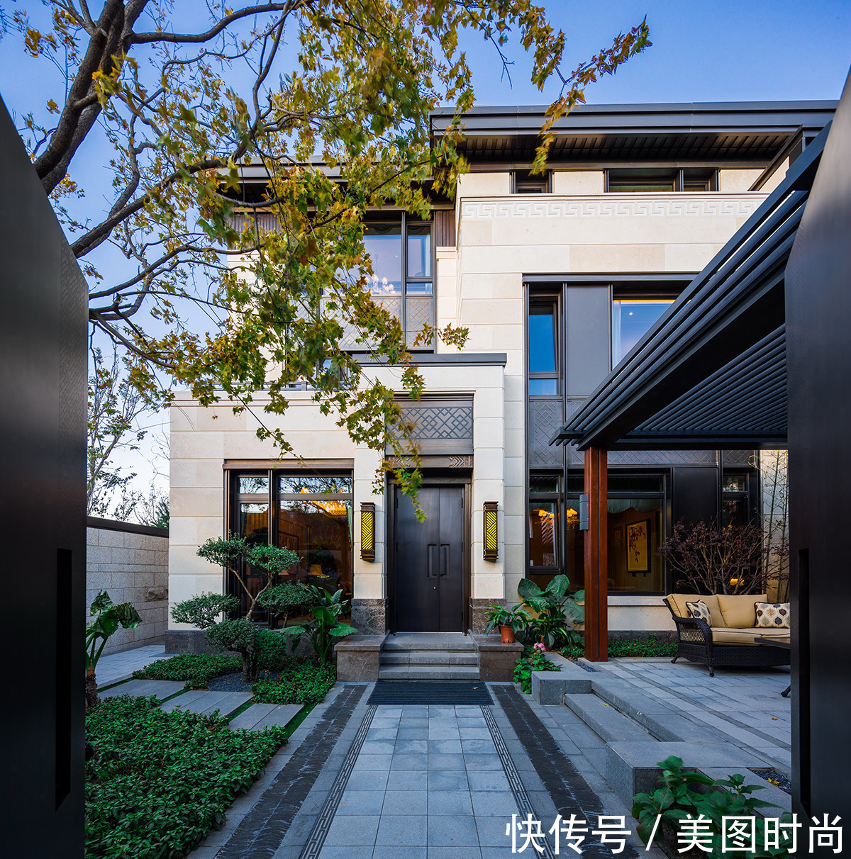 豪宅|庭院设计:别墅带花园才叫豪宅,等我买别墅,就建个这样的院子