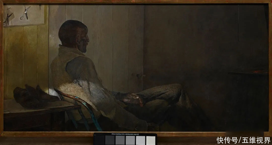 水彩|「名家作品」安德鲁·怀斯水彩侧面人像