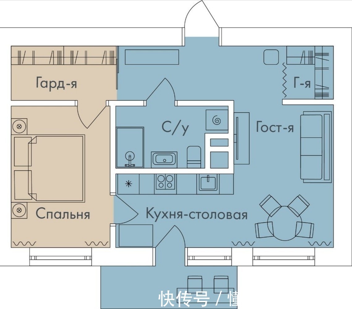 户型图|日本夫妻55㎡小家,全屋干净整洁,拍了照给大家看,羡慕不