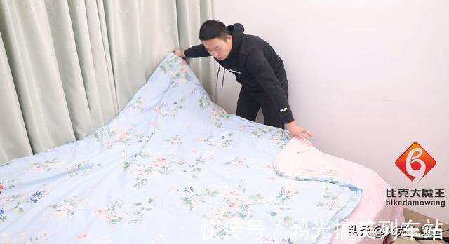 2分钟学会套被子简单方法,多重的厚被子1个人轻松搞定,太棒了