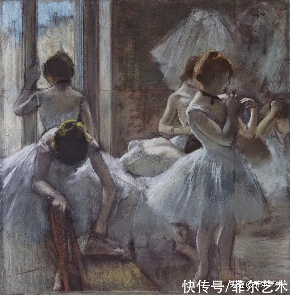 安格尔$法国艺术大师埃德加·德加舞女125幅油画作品,美翻了