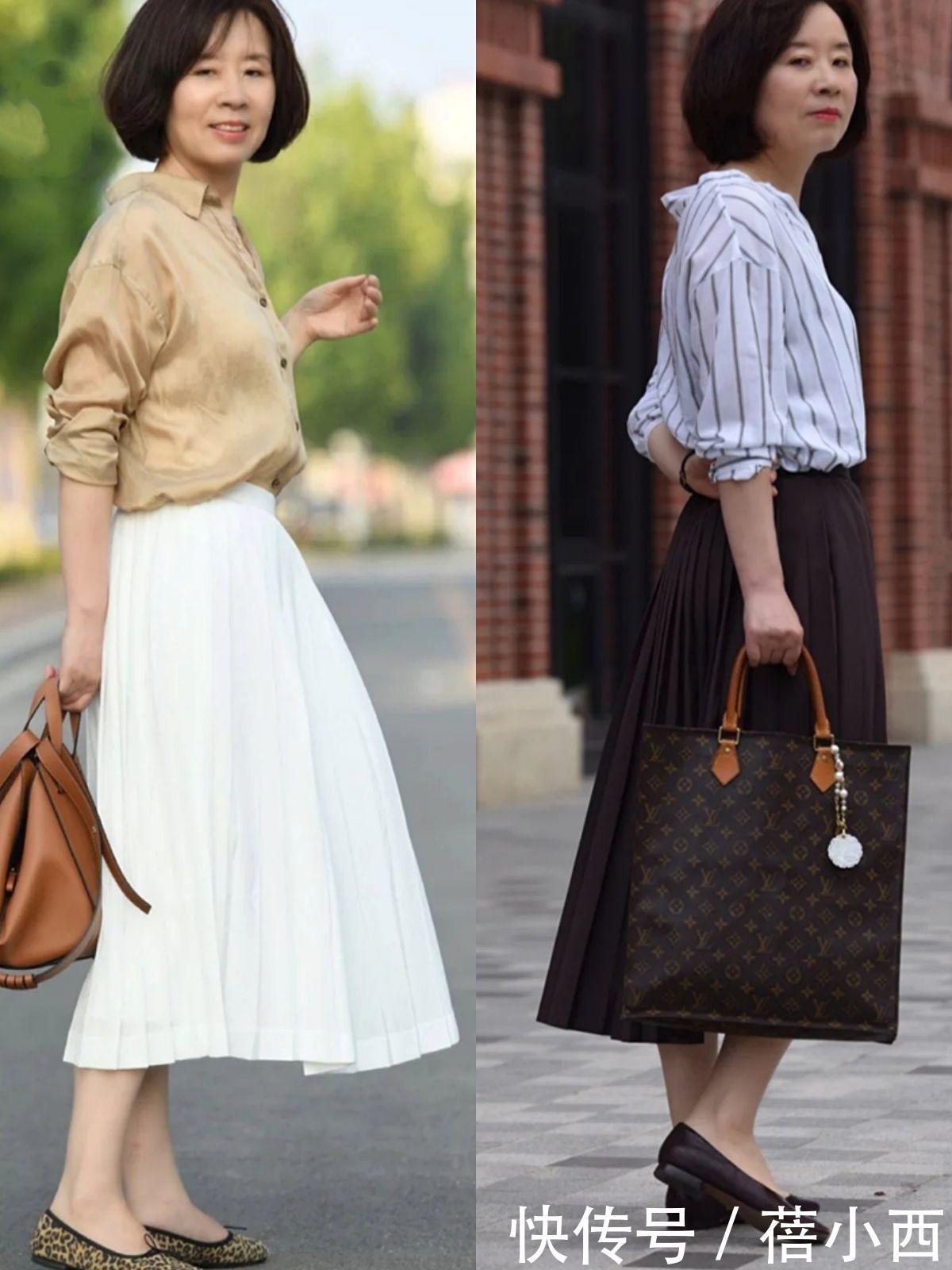 中年|五六十岁的中年女性,要多穿半身裙,毫不费劲地提升高级优雅感