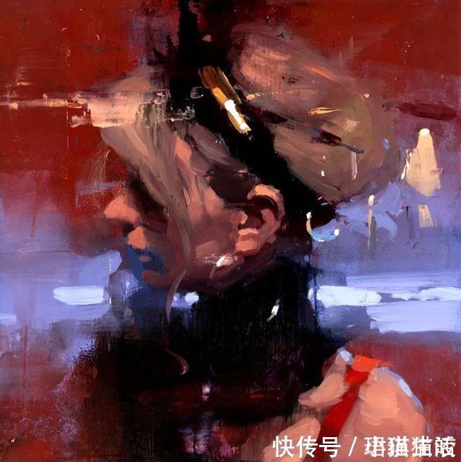 油画#艺术家杰里米·曼恩的油画，颜色既生动又大气！