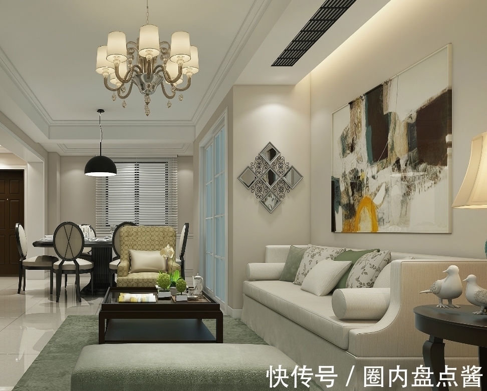 浅色系|现代饰材的使用,在灯光效果的表现下,使空间显得非常明亮光洁