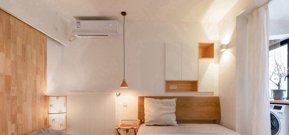 主卧门|45㎡小户型学区房,爆改后“小中见大”,整个家被一眼望穿