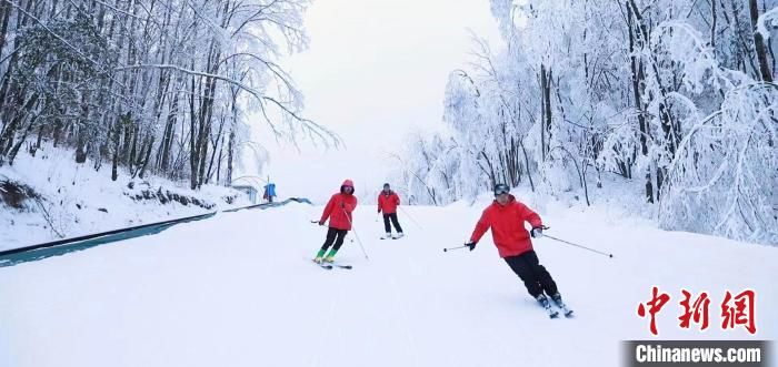 冰雪|湖北多地滑雪场迎来大批冰雪爱好者