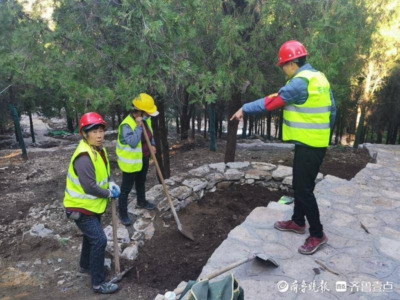 大千佛山风景区|大千佛山风景区绿道联通工程现场，尽职尽责的小伙子