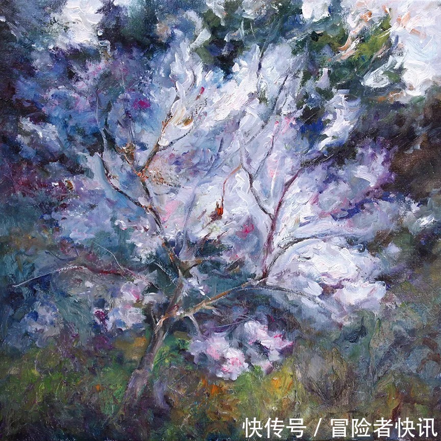 罗约@独特的艺术天赋,对色彩和纹理的戏剧性使用!