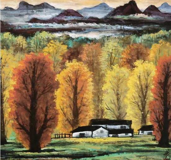 画幅$这两位大师笔下的秋色,梦幻迷离,思念无限