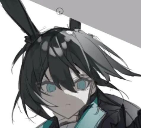  米娅|54张步骤图，带你绘制一个帅气的伪厚涂阿米娅