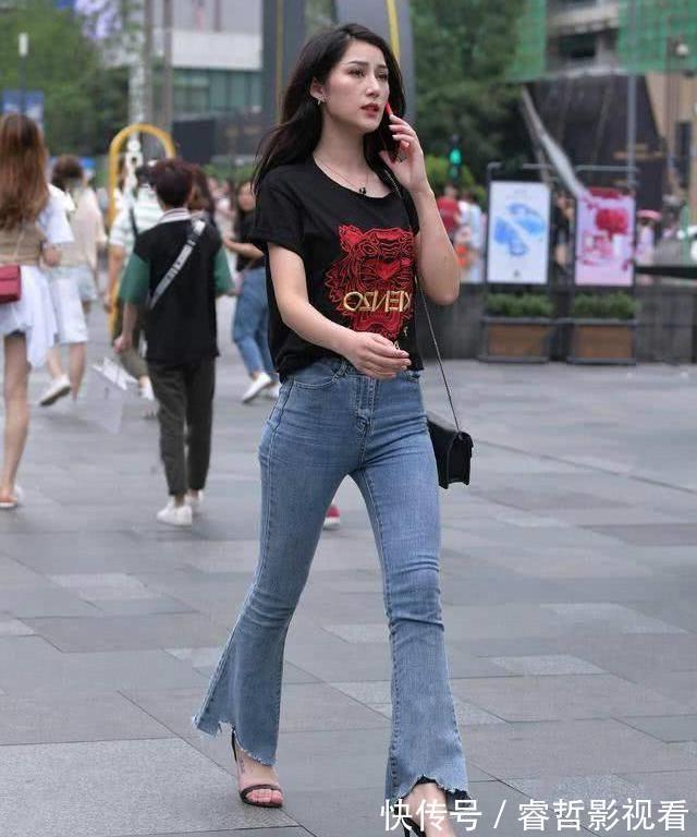 高跟鞋 牛仔裤是一年四季的“常青树”,时尚而显瘦,哪有那么多