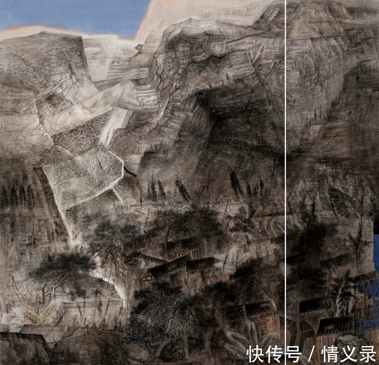 潘维荣|她不惑之年来京城,拜范扬门下学画,一学就是9年!潘维荣山水画