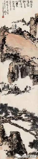 溪山烟雨|国画名家:潘天寿山水画50幅赏析
