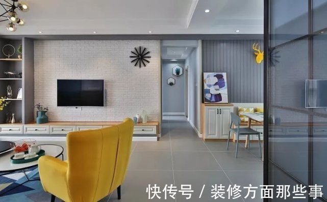 餐厅|116㎡时尚北欧风,清新配色超漂亮,把生活过成诗!