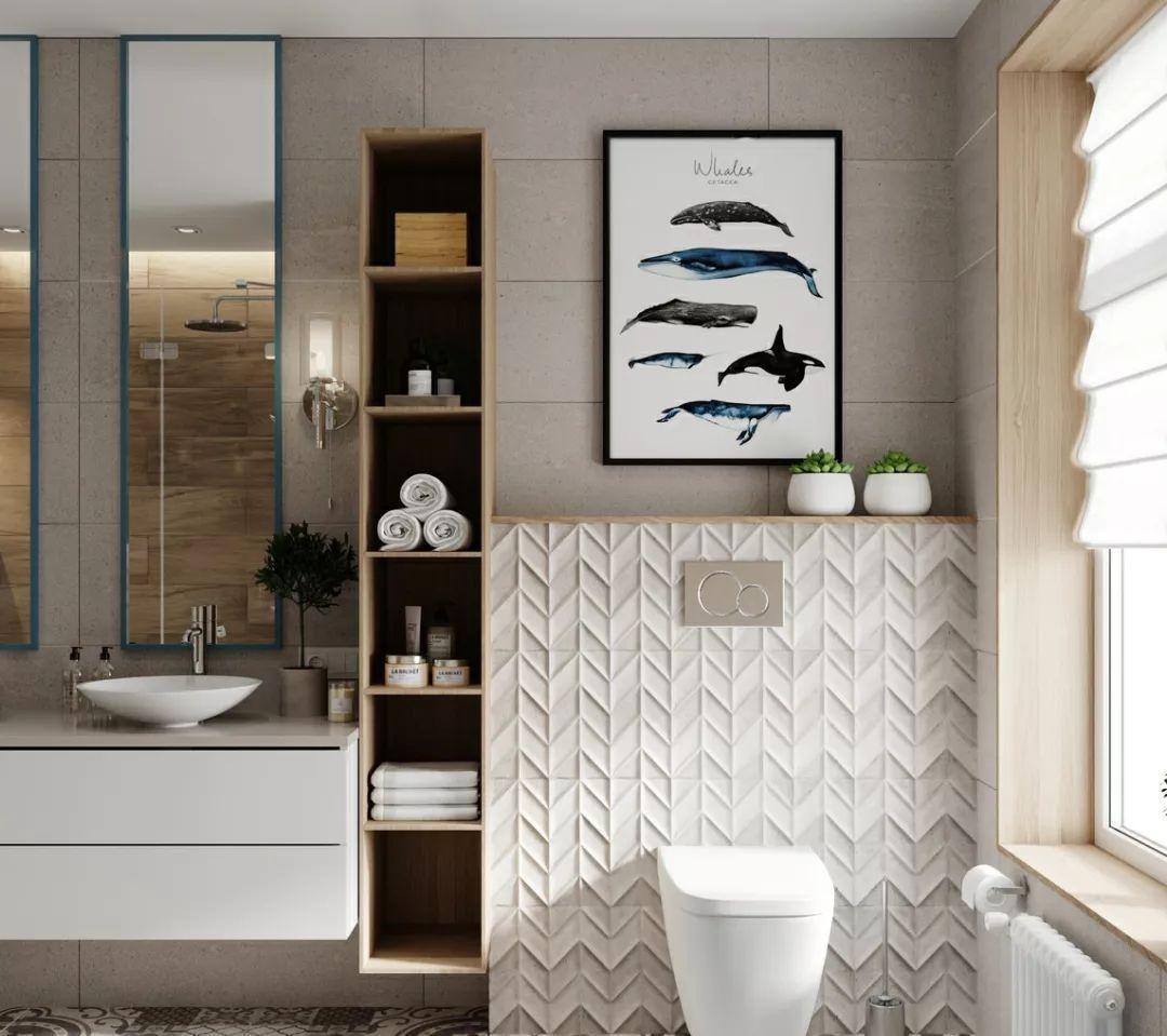 洗手盆|卫生间的10个设计原则,让小卫生间装出豪宅的大气感!