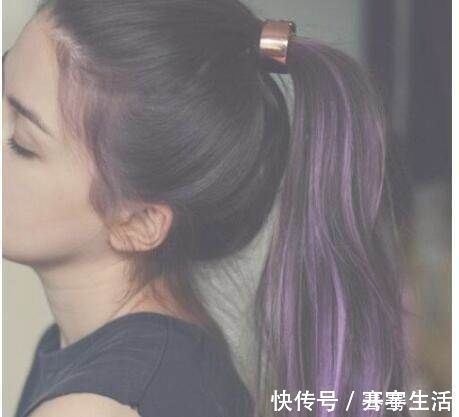 动人|女生浪漫紫色染发发型,让年轻女生迅速变美